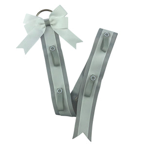 Hair Bow Holder grey and white