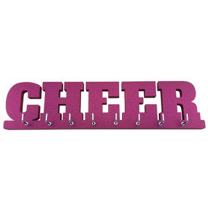 Cheer Medal Holder Pink Glitter